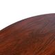 Vintage round coffee table in rosewood veneer, 60s design