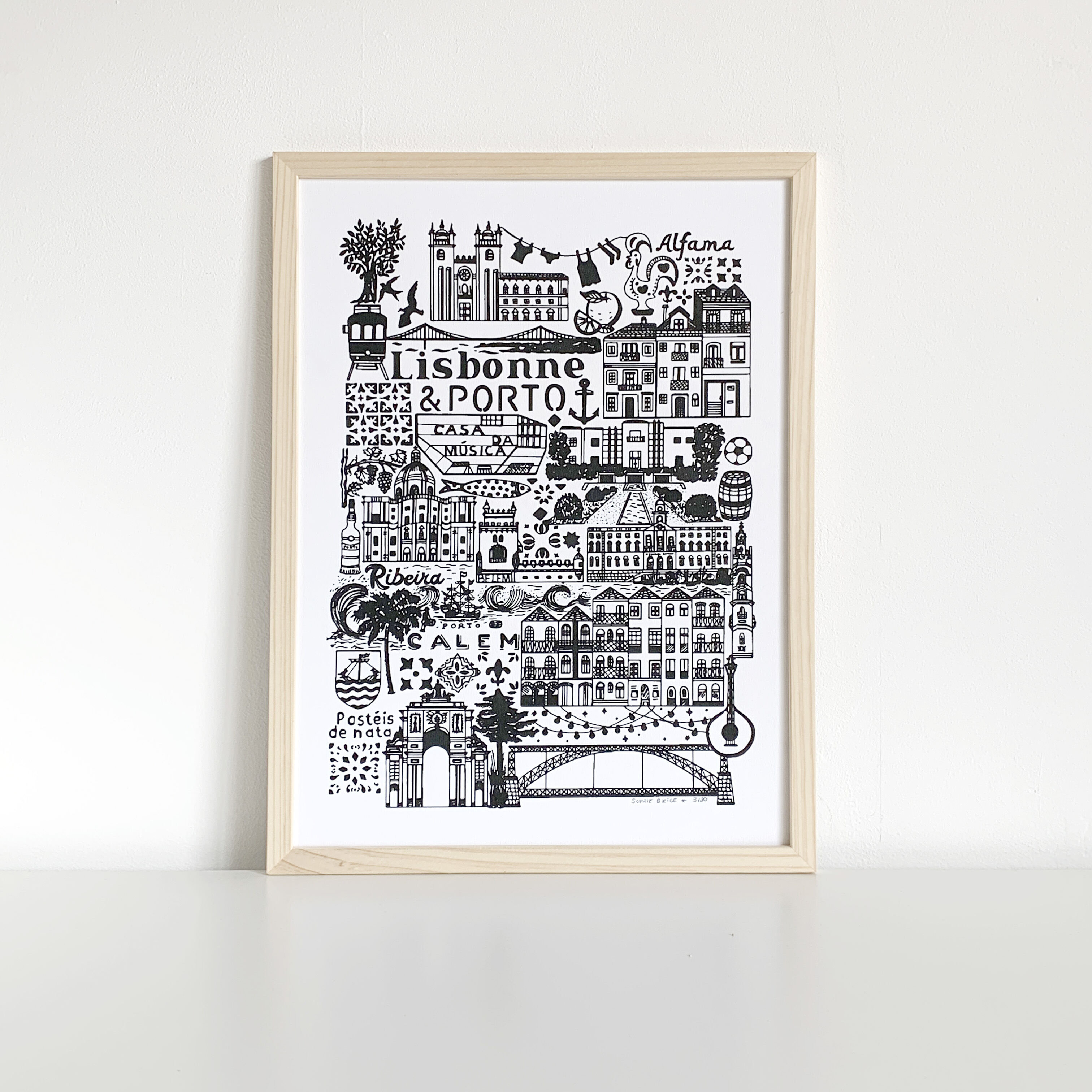 Lisbon/Porto screenprint