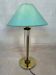 Lampe de table vintage Hollywood Regency – laiton et plexiglas