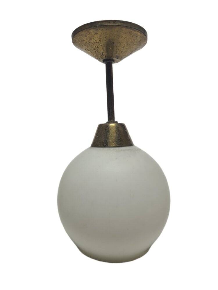 Lampe suspendue Art Déco, Pologne, années 1950