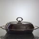 English silver-plated covered vegetable dish