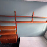 Unité murale modulaire en teck vintage scandinave “Veggen De Luxe”, Norvège