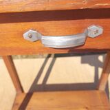 console, high rectangular pedestal table