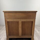 Walnut toilet commode, 19th century