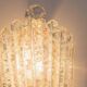 Vintage Murano Glass Shell Wall Lamp - Transparent Iridescent Glass, 1970s Italy