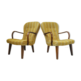 Pair of Danish armchairs 1940 vintage