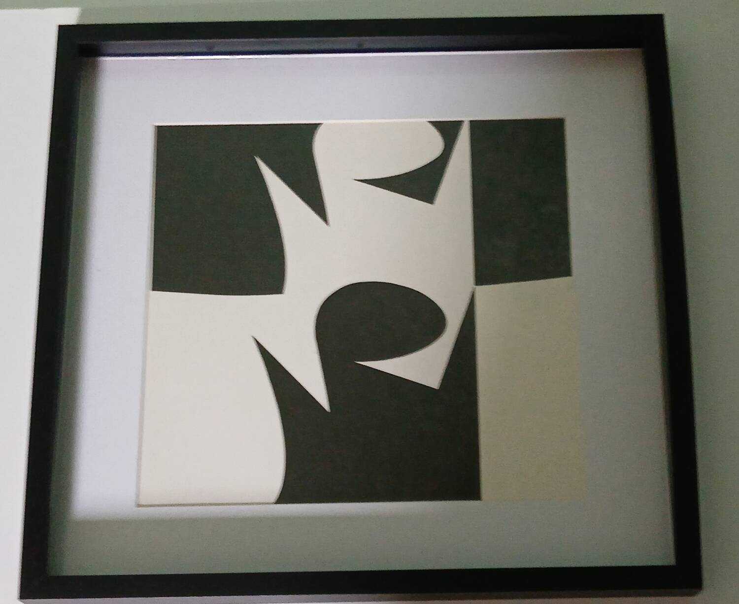 Tableau Vintage Art Optique - Victor Vasarely "Phantom" - Frame 40x40cm