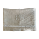Drap en lin brodé avec monogramme MR