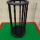 Porte parapluie en bois noir H 51 cm