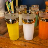 Orange service, 7 glasses and 1 carafe
