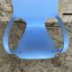 ACTA JIM Chair Design Chrome Metal + Vintage Light Blue Plastic Shell