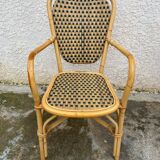 Paire de chaises en rotin