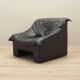 Fauteuil en cuir, design italien, années 1960, production : Italie