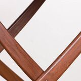 Danish folding teak rolling table, Svend Aage Madsen/Illums Bolhigus.