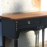 Restored antique console – Haussmannian elegance & velvet finish