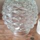 1970s chiseled glass wall light