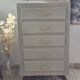 Chiffonnier 5 tiroirs et pieds compas vintage