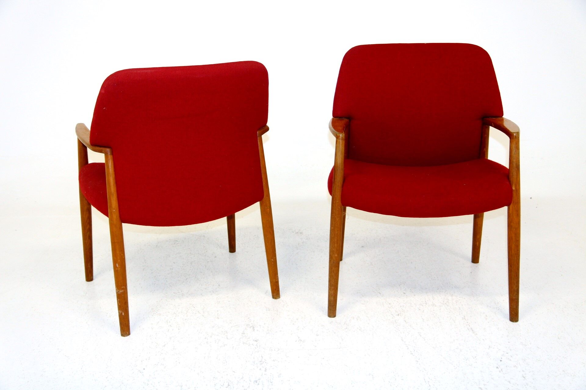 Set of 2 armchairs Aksel Bender Madsen & Ejner Larsen, Fritz Hansen, Sweden, 1960