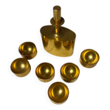 Pierre Forsell for skultuna. Sweden, 1970 gold-plated brass service