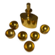 Pierre Forsell for skultuna. Sweden, 1970 gold-plated brass service