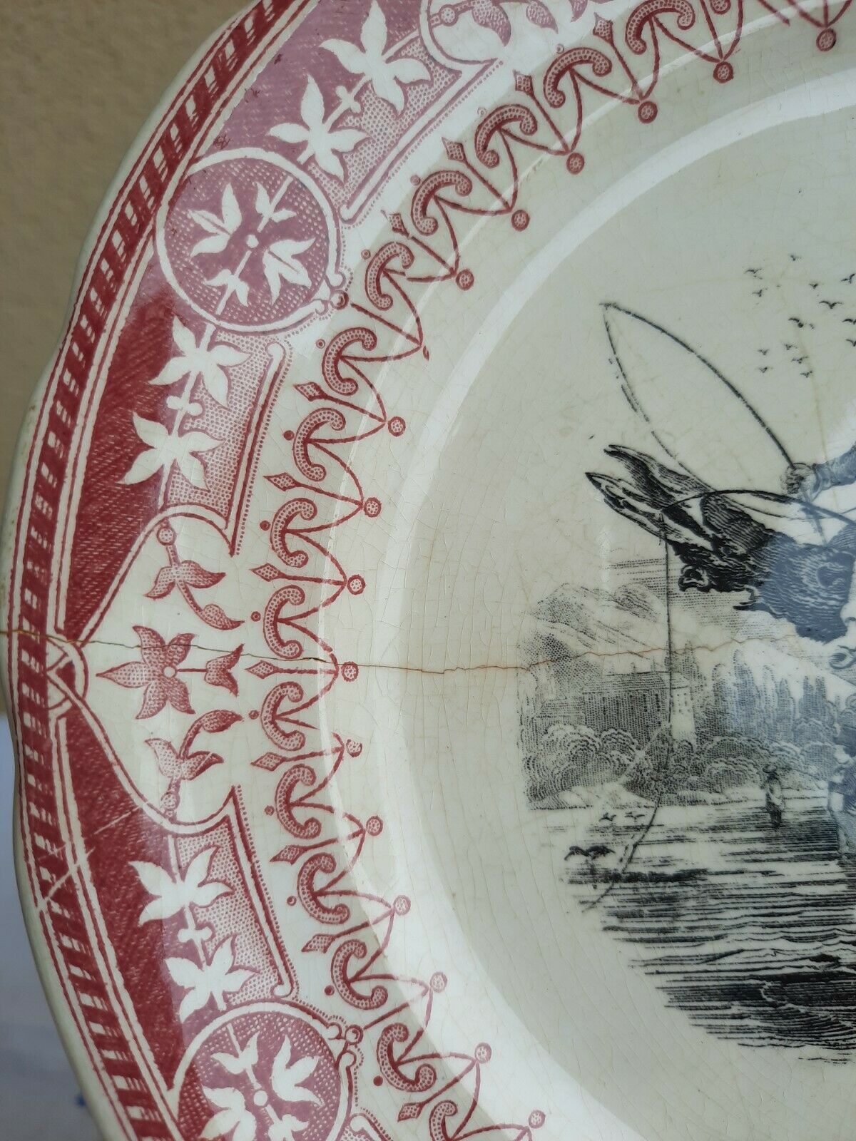 Digoin Sarreguemines Plate in July