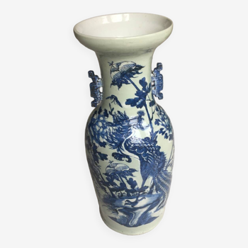 Old large Chinese baluster vase