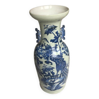 Old large Chinese baluster vase