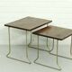 Tables gigognes en bois de teck vintage par Brabantia