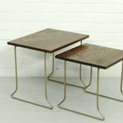 Tables gigognes en bois de teck vintage par Brabantia
