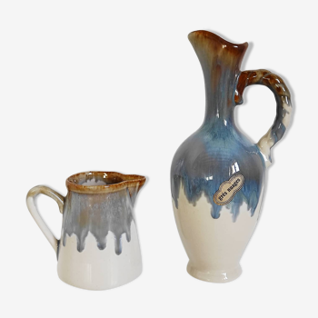 Sandstone pitcher and milk pot