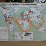 Vintage MDI Agriculture and Fishing School Card Worldwide