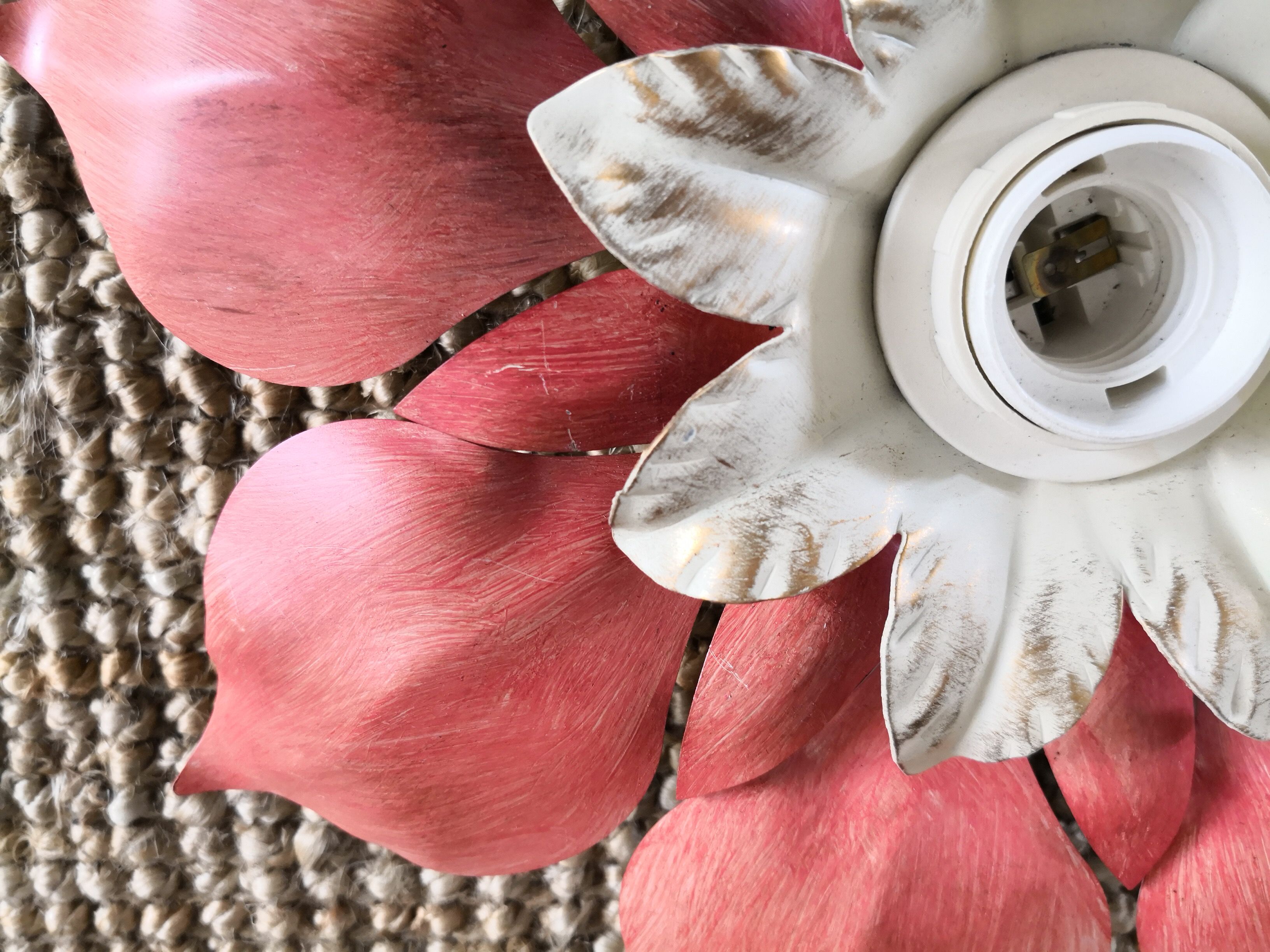 Flower wall sconce of the 70s