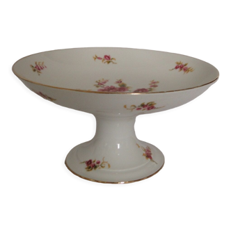 Ancien compotier coupe pied douche porcelaine limoges f legrand et cie années 20