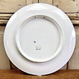 Lentil plate dish Gien Renaissance white background XIX