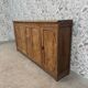 Old bar icebox in oak and zinc - sideboard (renovated)