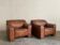 Pair of leather armchairs
