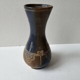 Brittany ceramic vase - Signed Roscoff Height 18cm