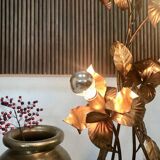 Gilded metal Florentine table or floor lamp by Hans Kögl, 1960s