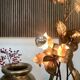 Gilded metal Florentine table or floor lamp by Hans Kögl, 1960s