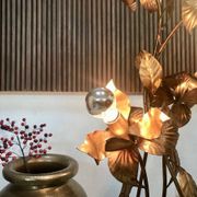 Gilded metal Florentine table or floor lamp by Hans Kögl, 1960s