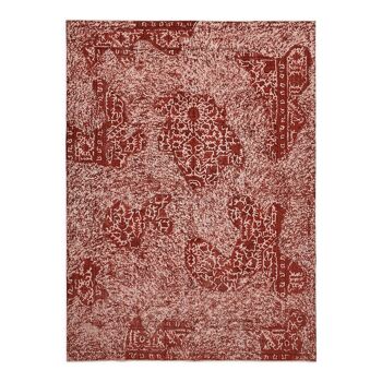 Handmade oriental decorative 1980s red wool carpet