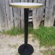 Ancient table eat standing art deco pied fonte noir - vintage formica plateau