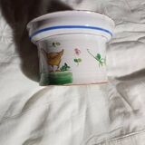Old Quimper earthenware pot