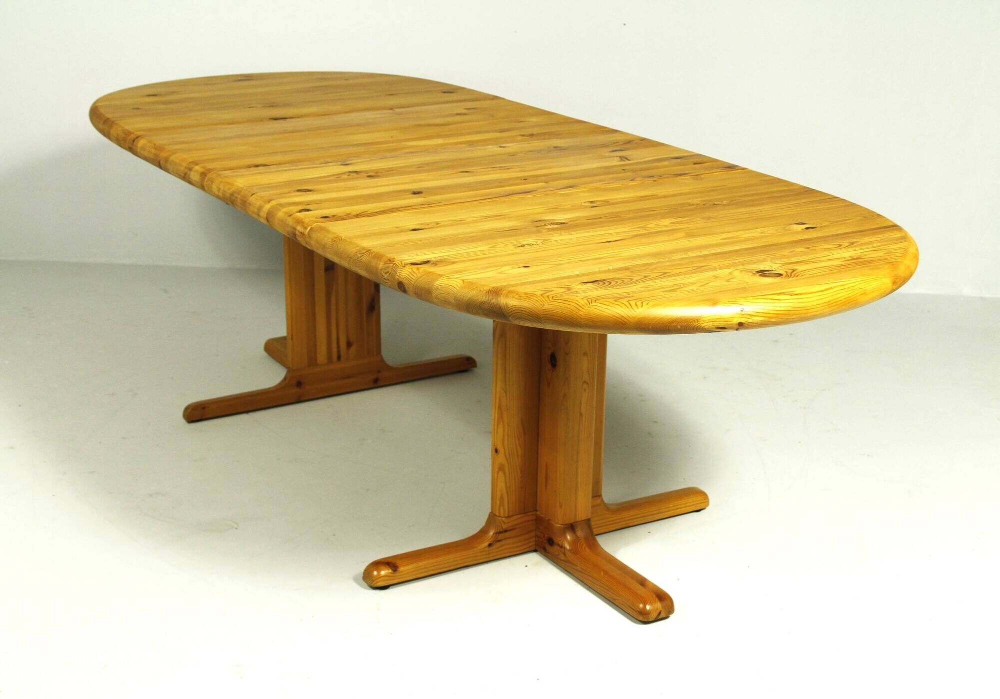 Table à manger extensible en pin massif des années 1980 par RUBBY ...