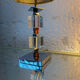 Lampe Art Déco chrome et cristal