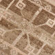 3x12 brown & beige vintage runner rug 100x360cm
