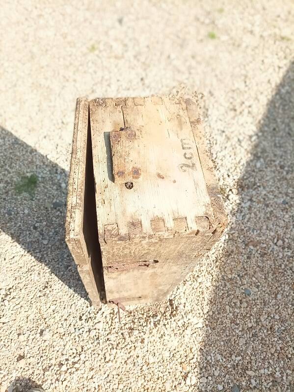 Wooden box military suitcase transport box Dpm 0923301