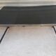 Table design industriel carrée extensible noire