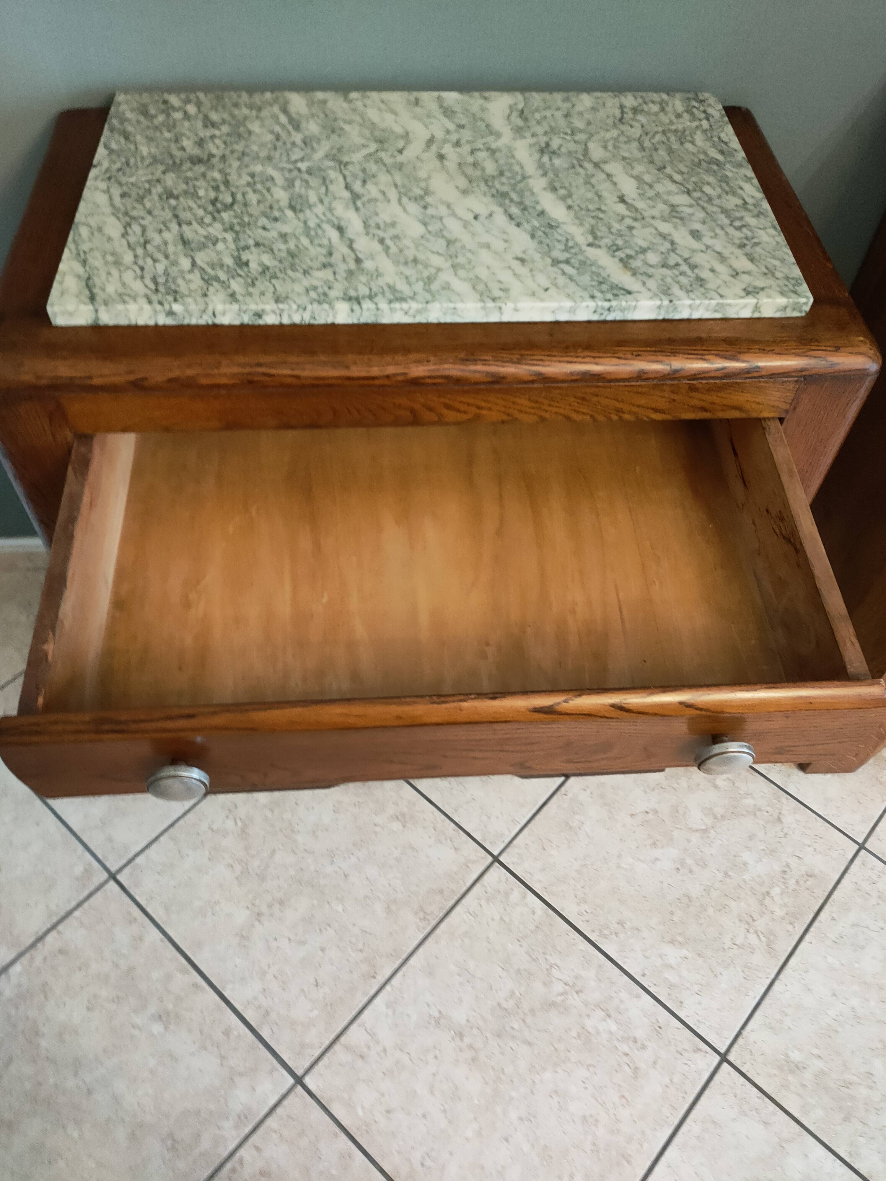 40-50s chest of drawers in solid oak