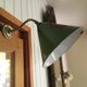 Enamelled sheet metal wall light